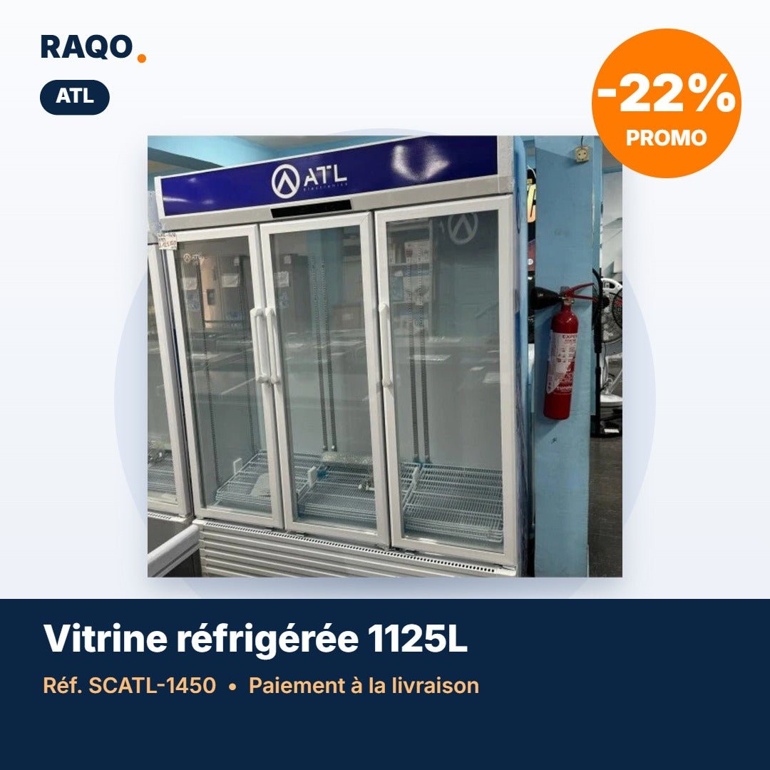 Refroidisseur vitré ATL 1125L 3 portes – SCATL-1450 - RAQO