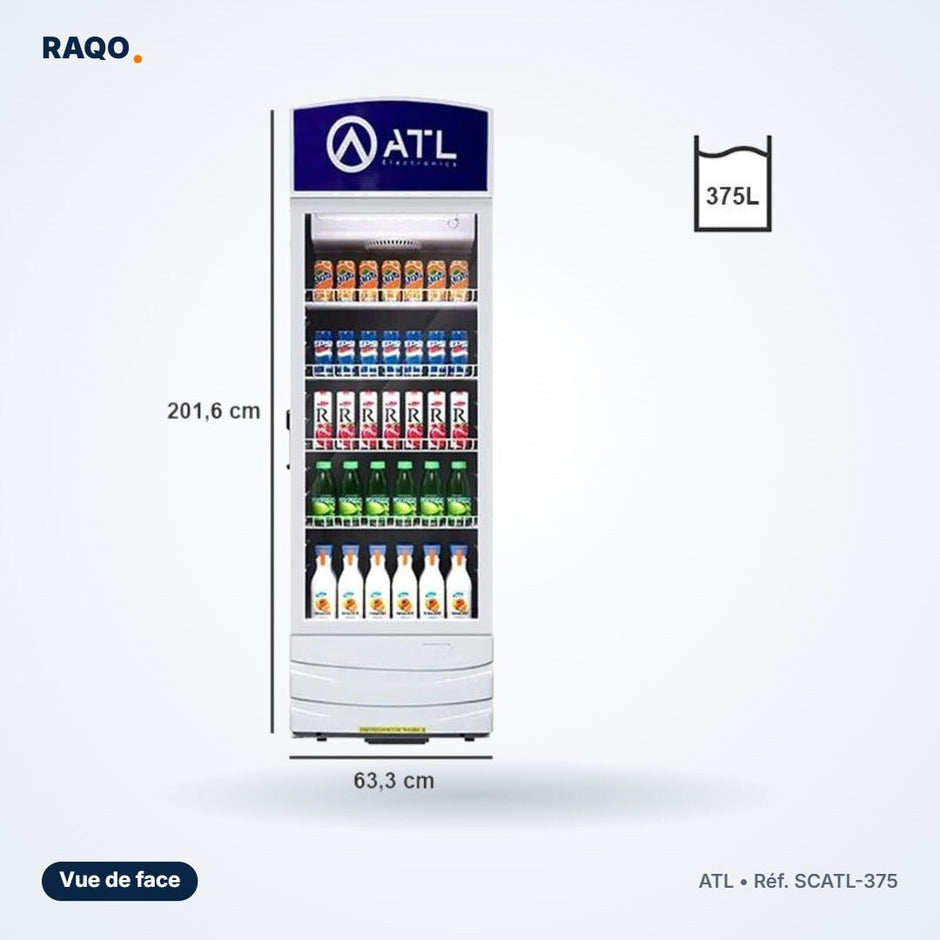 Refroidisseur vitré ATL 271L 1 porte – SCATL-375 - RAQO