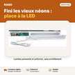 Réglette LED 0,3 m 3W avec interrupteur – 3 couleurs | Akko Star - RAQO