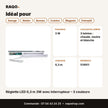 Réglette LED 0,3 m 3W avec interrupteur – 3 couleurs | Akko Star - RAQO