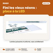 Réglette LED 1,2 m 82W haute luminosité – 6500K | Akko Star - RAQO