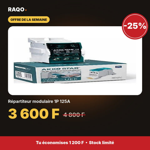 Répartiteur modulaire 1P 125A | Akko Star - RAQO