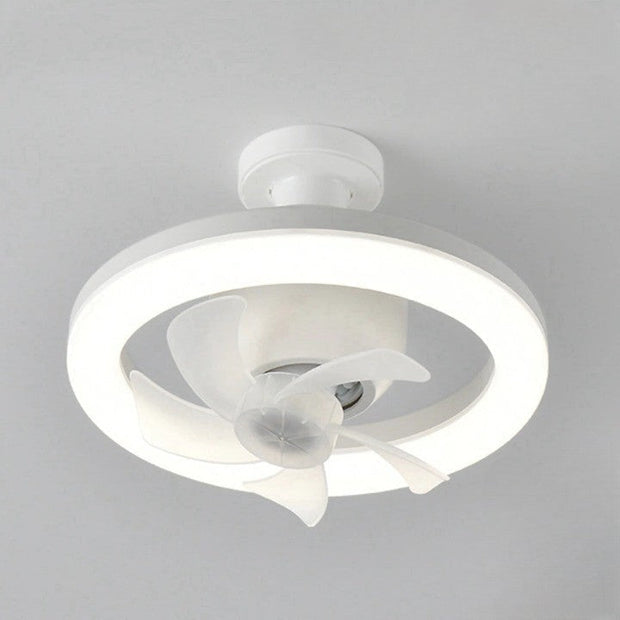 Ventilateur de plafond LED 2 en 1 avec télécommande – Lumière réglable, silencieux et design