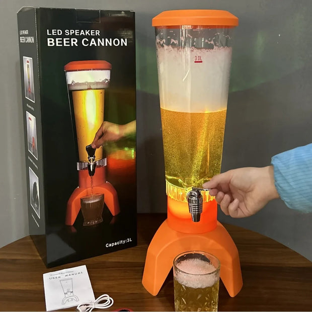 Distributeur de Boisson Lumineux LED avec Robinet – Fontaine à Jus Chic pour Maison, Fêtes et Réceptions ✨🥤