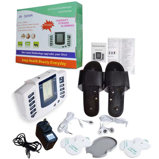Appareil de Massage Électrique EMS JR-309A – Thérapie par Impulsions pour Pieds & Corps, Relaxation, Circulation et Amincissement