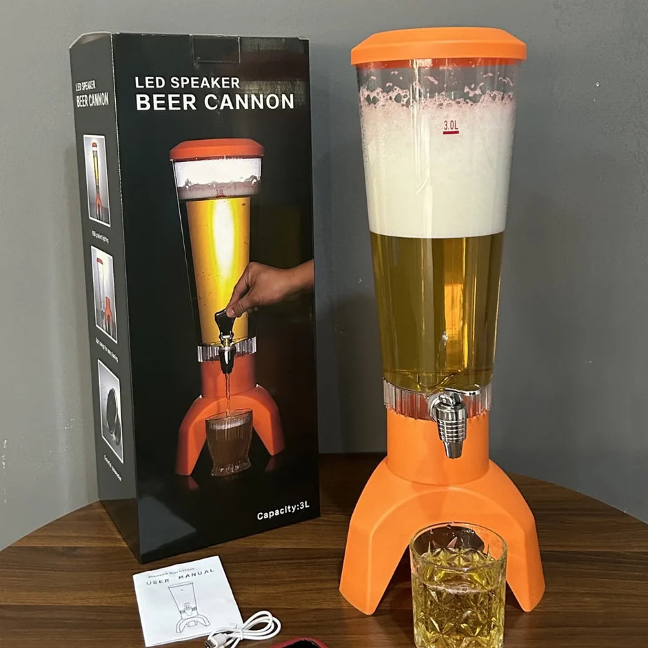 Distributeur de Boisson Lumineux LED avec Robinet – Fontaine à Jus Chic pour Maison, Fêtes et Réceptions ✨🥤