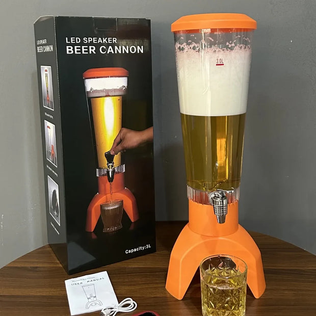 Distributeur de Boisson Lumineux LED avec Robinet – Fontaine à Jus Chic pour Maison, Fêtes et Réceptions ✨🥤