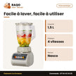 Mixeur Nasco – 2 In 1 – 1.5L – 4 Vitesses | NAS-BL999B-TMT