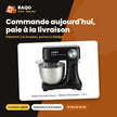 Robot Patissier Nasco - Batteur Électrique – 3.5 L – 12 Vitesses – 600W | KM3000-GS
