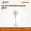 Ventilateur à Pied Toshiba avec Télécommande – Du vent frais dans toute la pièce | RAQO Shop