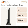 TV 65'' LED Samsung – Crystal UHD – Fiche technique | RAQO Shop
