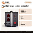 Stabilisateur 1000VA Compteur Digital Nasco – Noir | NAS-1000VA-NR