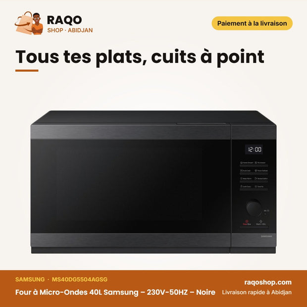 Four à Micro-Ondes 40L Samsung – 230V-50HZ | RAQO Shop