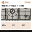 Plaque de Cuisson Encastrable Beko – 90cm – 5 Bruleurs à Gaz – Acier Inox. | BEKO_HIMW95226SXEL