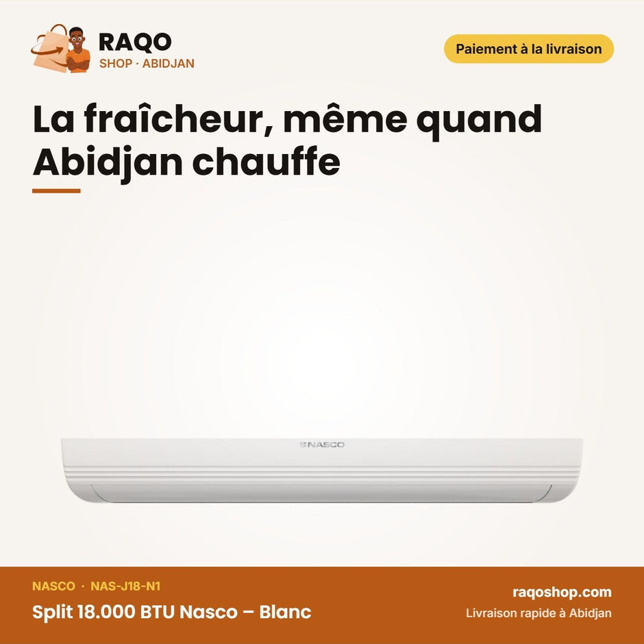 Split 18.000 BTU Nasco – Blanc | NAS-J18-N1