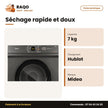 Sèche Linge 7kg Midea Front Load – Automat. – Séchage Hygiénique-Healthguard | MD100A70/T