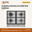 Plaque de Cuisson Encastrable Beko – 60cm – 4 Bruleurs à Gaz – Acier Inoxydable | HIAG64225SX