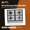 Plaque de Cuisson Encastrable Beko – 60cm – 4 Bruleurs à Gaz – Acier Inoxydable | HIAG64225SX