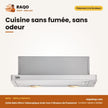 Hotte Beko 60cm Telescopique Acier Inox 3 Niveaux de Puissance – 2 AMPOULES(4W) | BEKO_CTB6407X