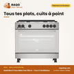 Gazinière 5 Feux Beko Inox 90cm – Four à Ventilateur | BEKO_GGR15115DXNS