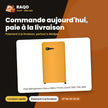 Petit Réfrigérateur Nasco Retro 1 Porte Jaune 100L (76L Net) – Economie D'energie | NASF1-100RT