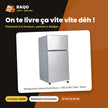 Réfrigérateur Double Porte Nasco – 105LT(76LT Net) – Silver – Economie D'energie | NASF2-105FL