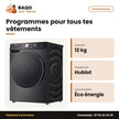 Machine à Laver 12kg Hisense – Front Load – Premium Black – A+++ | WF5S1243BB