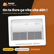Split Allège (Plafond-Sol) Nasco – 36.000 BTU – Dual Inverter – Façade Blanch | NAS-TCF-36V1