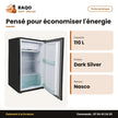 Petit Réfrigérateur Nasco 1 Porte – 110L (92L Net) – Dark Silver | NASF1-110FL-DS