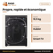 Machine à Laver 10.5kg Hisense – Front Load – Premium Black – Connect Life | WF3S1043BB