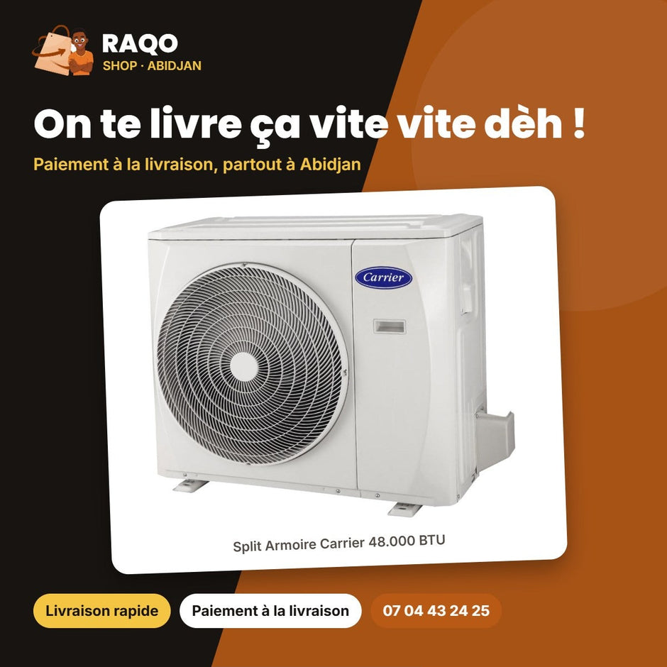 Split Armoire Carrier 48.000 BTU – Unité Extérieur 38KFL048CT – Façade Blanch | 42KFL048CT