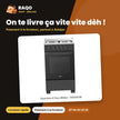 Gazinière 4 Feux Midea – 50X55CM – Sans Allumage Automatique – Noire | SP5055T082-B