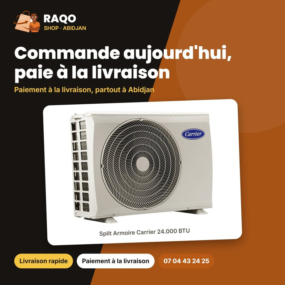 Split Armoire Carrier 24.000 BTU – Unité Extérieur 38KFL024CT – Façade Blanch | 42KFL024CT