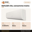 Split 12.000 BTU Nasco – Blanc | NAS-J12-N1-ECO