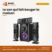 Home Cinema Nasco – 80W – 5.1CH – Télécommande | NS-1705