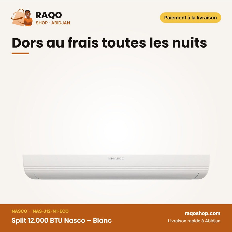Split 12.000 BTU Nasco – Blanc | NAS-J12-N1-ECO