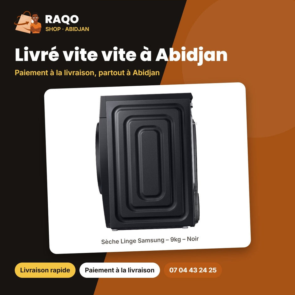 Sèche Linge Samsung – 9kg – Noir | DV90DG52A0ABEF