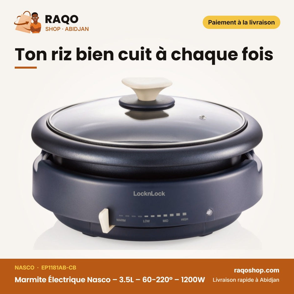 Marmite Électrique Nasco – 3.5L – 60-220° – 1200W | EP1181AB-CB