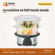 Cuiseur Vapeur Nasco (*2) – Plastic Body – Base Stainles Steel | FS1152
