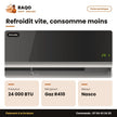 Split 24.000 BTU Nasco R410 | NAS-M24N1-MIRROR