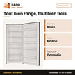 Congélateur Vertical Nasco – No Frost – 600 L – 5 ETAGERES+1PANIER | HNASDN1-77