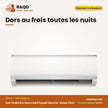 Split 24.000 BTU Nasco R410 Façade Blanche -Bande Silver | NAS-M24N1-N