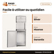 Distributeur D'eau Hisense – Avec Réfrigérateur – 3 Robinets – Silver | H96WDTS3S2R