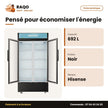 Refroidisseur Hisense Vertical – 2 Portes – Vitré-Contour Noir – 692 L | FL-81WC