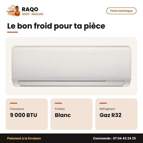 NAS-T9N1 (Ct V1) - Split 9000 BTU Nasco R32 Blanc | NAS-T9N1 (CT V1)