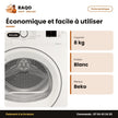 Sèche Linge Électrique Beko 8kg – Blanc – Tech. de Séchage à Evacuation | BEKO_DA8012GA