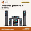 Home Cinema 5.1CH Nasco – 45W Caisson de BASSE+10WX5 Haut-Parl. – Telec. | NAS-HT5.1-N918
