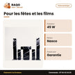 Home Cinema 5.1CH Nasco – 45W Caisson de BASSE+10WX5 Haut-Parl. – Telec. | NAS-HT5.1-N918
