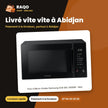 Four à Micro-Ondes Samsung Grill 30L-1400W – Noir – 230V-50HZ | MG30T5018AK/EF
