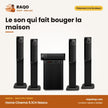 Home Cinema 5.1CH Nasco – 45W Caisson de BASSE+10W X5 Haut-Parl. – Telec | NAS-HT5.1-N2410